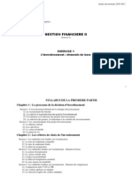 Exercice de Gestion Financière II