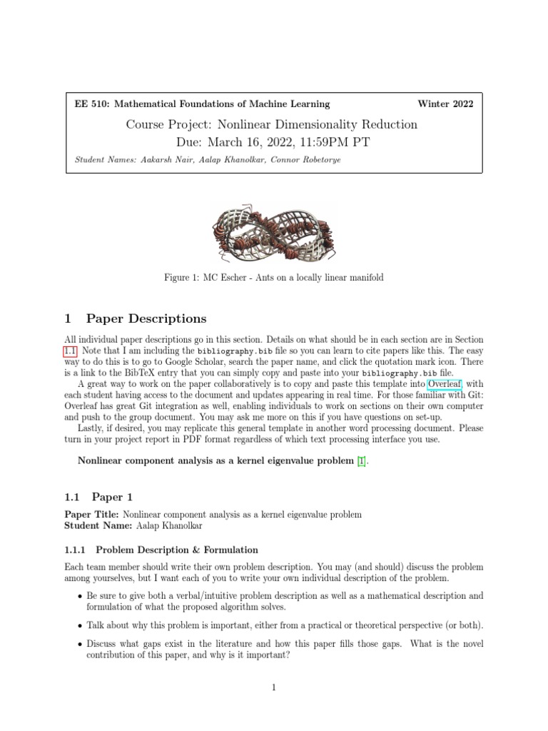 Nonlinear Dimensionality Reduction | PDF | Principal Component Analysis ...
