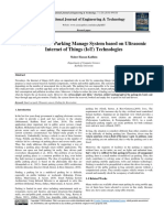 Arduino Smart Parking Manage System Based On Ultrasonic Internet of Things (Iot) Technologies