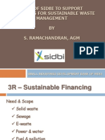 Role of Sidbi To Support Industries For Sustainable Waste Management BY S. Ramachandran, Agm