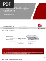 UMTS HSDPA Throughput Optimization