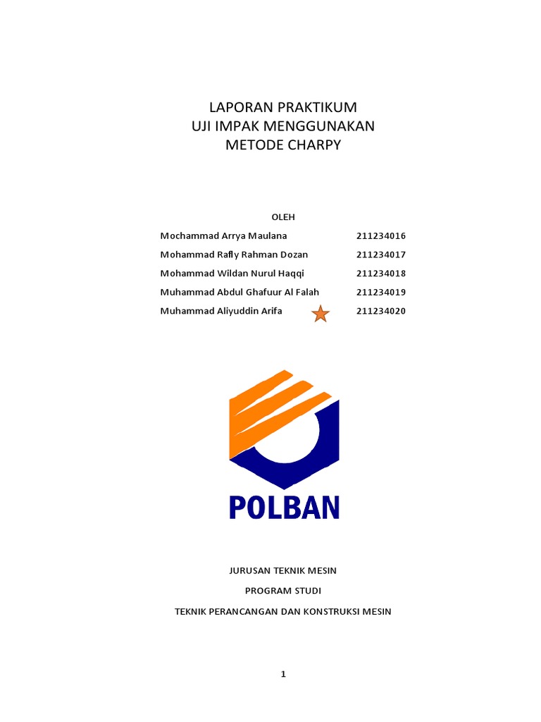 Laporan Uji Impak Metode Charpy | PDF | Teknologi & Rekayasa