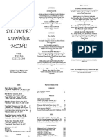 To-Go Delivery Dinner Menu: 4-9pm Wed - Sun (231) 271-2344