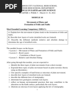 Module in Earth and Life Science