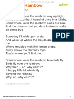 Over the Rainbow Judy Garland's iconic song lyrics