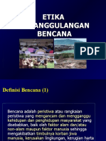 Etika Penanggulangan Bencana