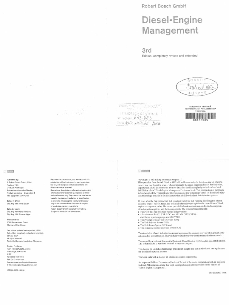 BoschDiesel Engine Management PDF