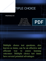 Multiple Choice: Prepared by