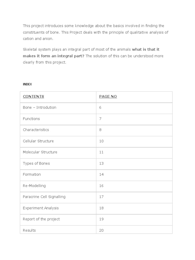Bone Composition and Analysis Overview | PDF | Bone | Osteoblast