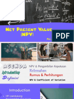 Net Present Value (NPV)