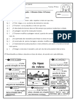 Avaliação de Geografia - II Bimestre