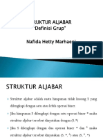 STRUKTUR - ALJABAR Definisi Grup