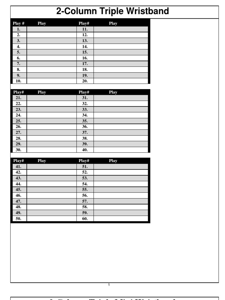 Football Wrist Coach Template Football Wrist Coach Template