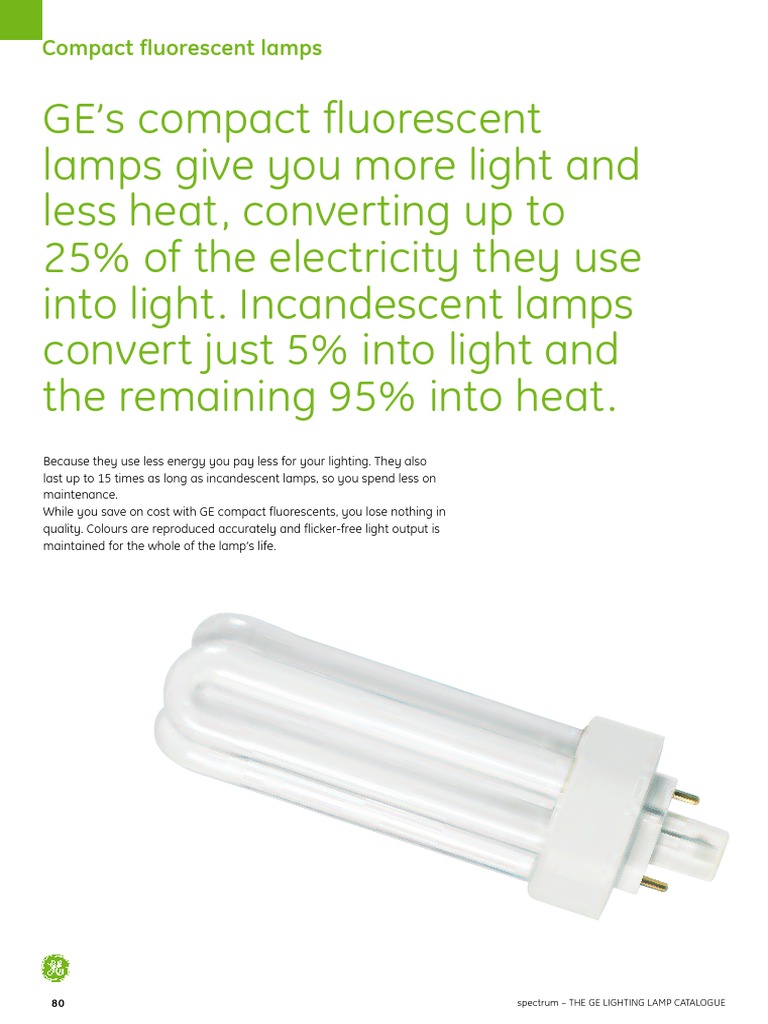Compact Fluorescent Lamps: Spectrum - The Ge Lighting Lamp Catalogue ...