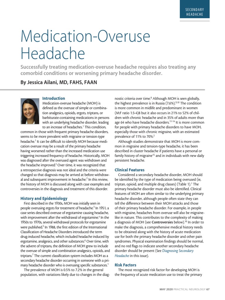 Medication Overuse Headache: An Updated Review And Clinical – BBAXXH