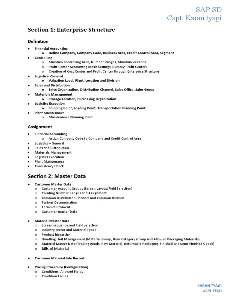 Sap SD | PDF
