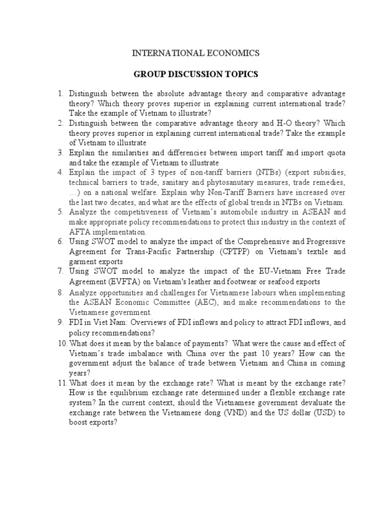 Group Discussion Topics PDF