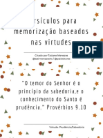 Versículos para memorização sobre virtudes