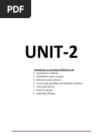 UNIT-2: Introduction To Searching Methods in AI