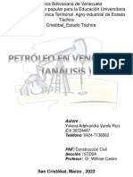 Petroleo en Venezuela (Análisis)