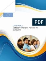 Unidad 2 - Modelos Curriculares y Diseño del Curriculum