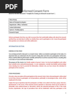 Sample Informed Consent Form