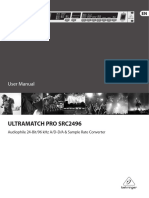 Ultramatch Pro Src2496: User Manual