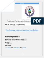 Natural convection heat transfer lab report