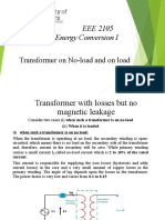 Transformer On No Load and On Load