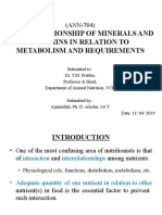 Interrelationship of Vitamin & Minerals (ANN-704)