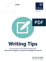Writing Tips: Tips and Practice For The Writing Module of The
