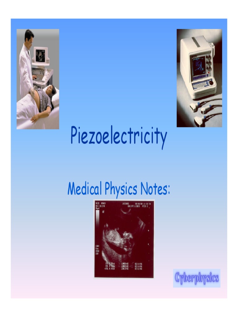 Piezoelectricity Medical Physics Notes Ultrasound PDF
