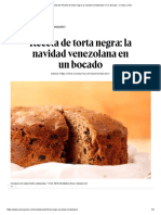 Receta de Receta de Torta Negra - La Navidad Venezolana en Un Bocado - Cocina y Vino