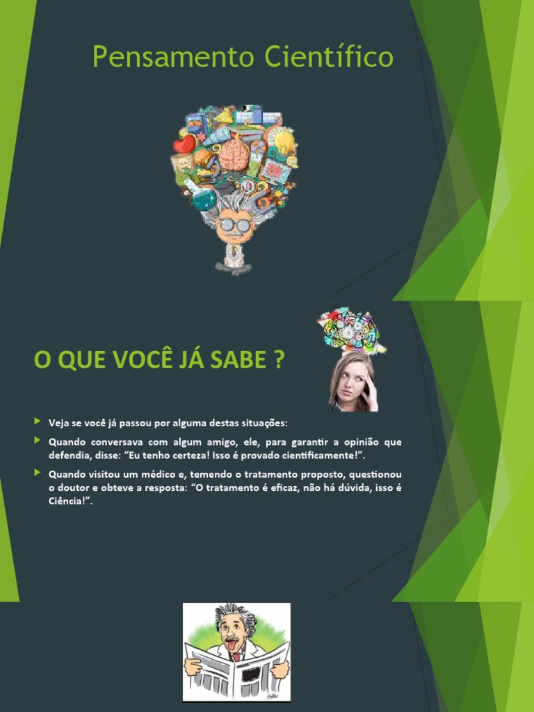 Entendendo o Pensamento Científico | PDF | Science | Conhecimento