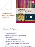 Evolution of The Major Programming Languages