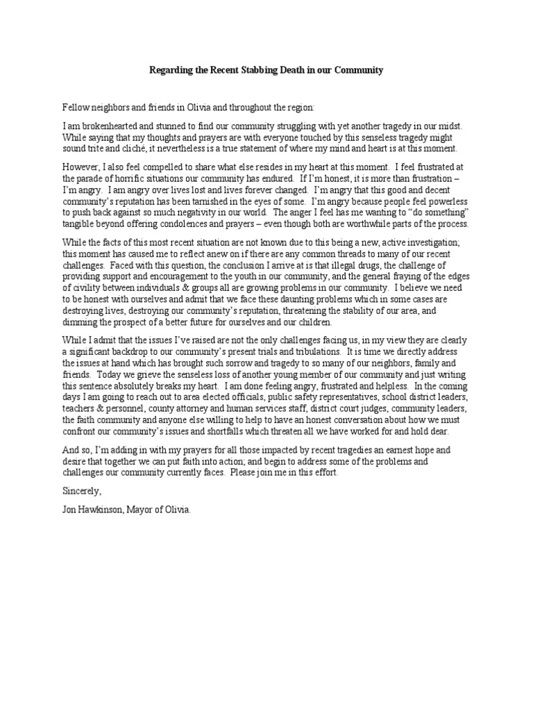 Olivia Mayor Jon Hawkinson Statement March 252022 PDF