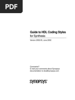 Guide To HDL Coding Styles For Synthesis