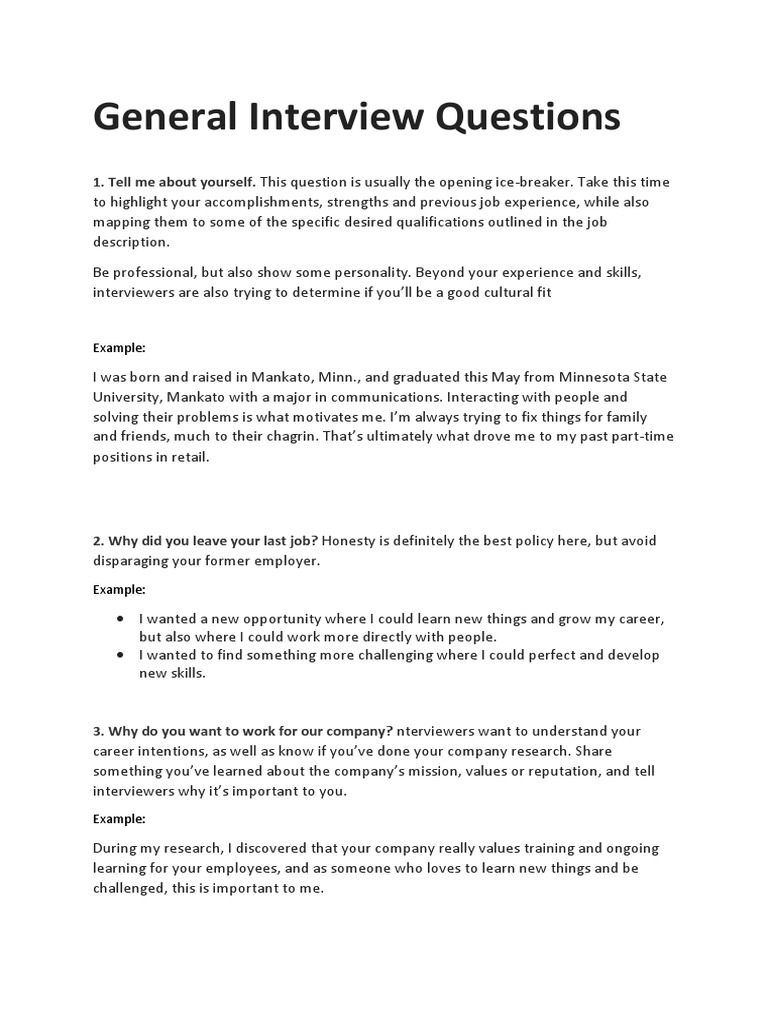 Some Intervew Questions and Answers | PDF | Call Centre | Experience