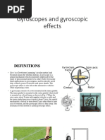 Gyroscopes and Gyroscopic Effects NOTES