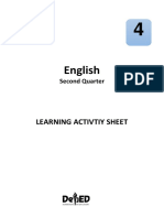 Grade 4 Q2 English LAS