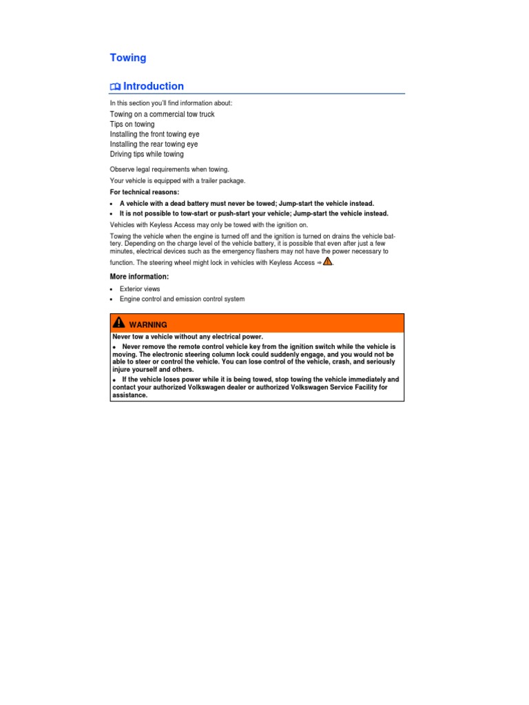 Guidance On Proper Towing Techniques And Safety Considerations For Your