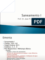 Slide 1, 2, 3 e  4 - Revisão ( Abastecimento de agua, Concepção de sistemas de abastecimento de agua, Consumo de agua)