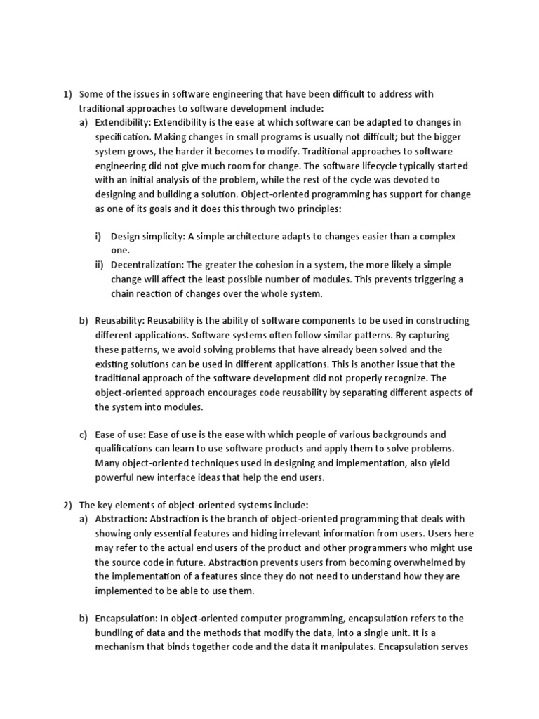 Software Construction Principles PDF Class Programming