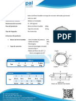 F.T - Marco de Fierro Fundido Con Tapa de Concreto Reforzado para Buzón