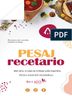 Recetario Pesaj