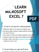 Why Learn Microsoft Excel