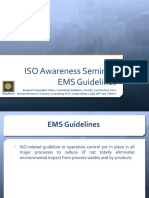 ISO Awareness Seminar: EMS Guidelines