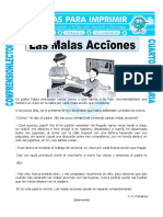 Ficha Las Malas Acciones para