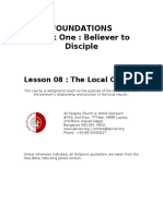 Foundations Track One: Believer To Disciple: Lesson 08: The Local Church