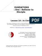 Foundations Track One: Believer To Disciple: Lesson 10: in Christ
